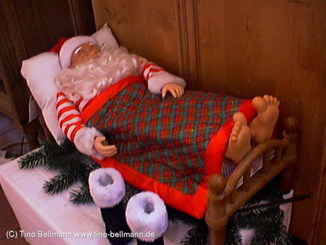 Weihnachtsmann im Naturhotel Lindenhof