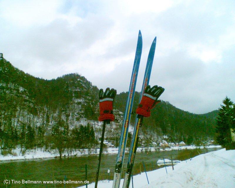 Skitour auf dem Elberadweg 2011